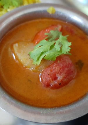 போடேடோ கிரேவி (Potato gravy recipe in tamil) செய்முறை முக்கிய புகைப்படம்