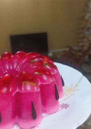 عکسی از دستور ژله یلدایی (بریم پیشواز یلدا دیگه🤭)