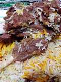 Mutton leg piece pulao