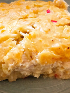 Una foto de Torta de repollo papa y pollo