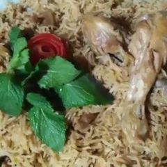 Chicken pulao😊 A picture of Chicken pulao😊.