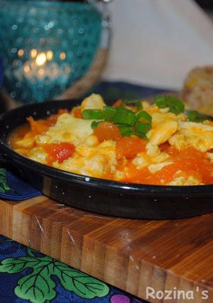 A picture of Persian tomato stew (pamador ghatogh).