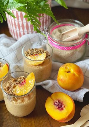 Foto de Pudim de Psyllium com Pêssego 🍑