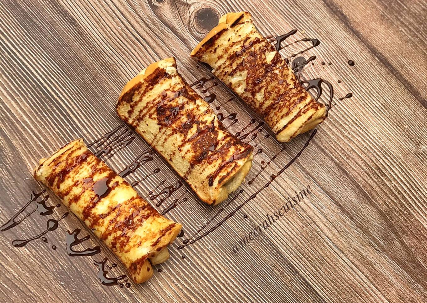 French toast roll up