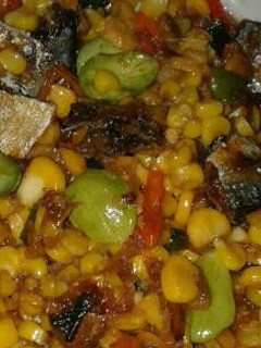 Foto resep Tumis peda jagung manis pete