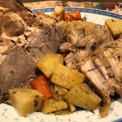 A picture of Pork Roast (Pieczeń Wieprzowa) in the Polish Style.