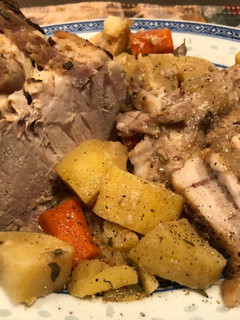 A picture of Pork Roast (Pieczeń Wieprzowa) in the Polish Style.