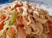 Una foto de pasta noodles