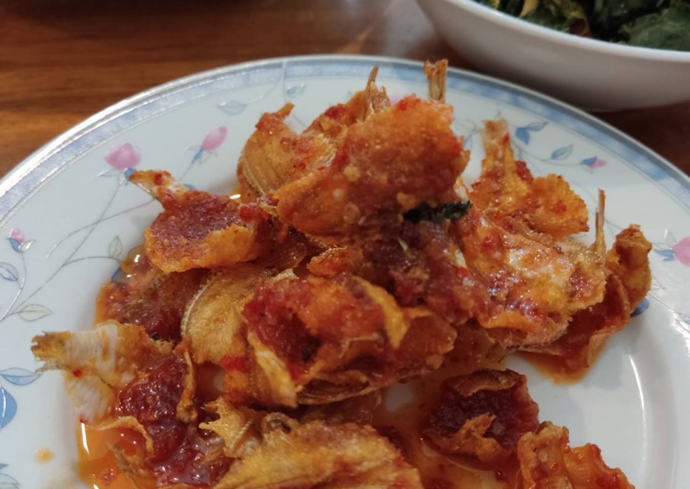 Balado Ikan Asin Bulu