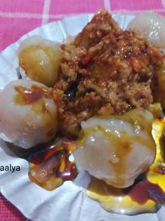 Foto resep Cilok Isi (Sosis Keju) Bumbu Kacang