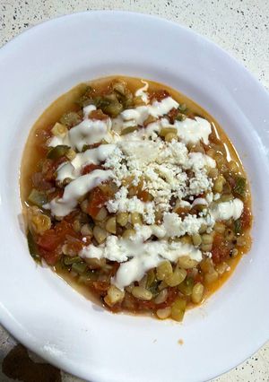 A picture of Calabacitas con Elote.