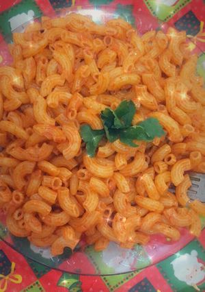 صورة لوصفة معكرونه على طريقتي 🤤🤤