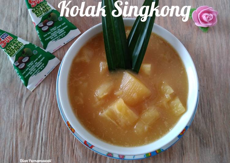 step by step  Kolak Singkong Anti Gagal