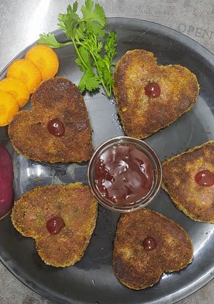 A picture of Mixed vegetable Cutlet without potato.