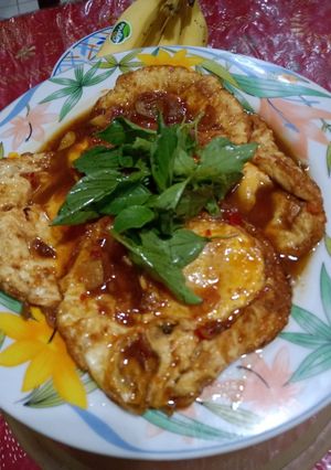 Foto resep Telor Ceplok Saos Tiram