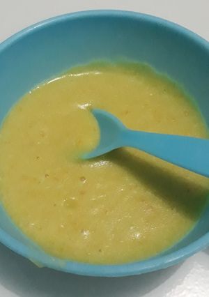 Foto resep MPASI 7 bulan + Nasi wortel labu siam telur puyuh