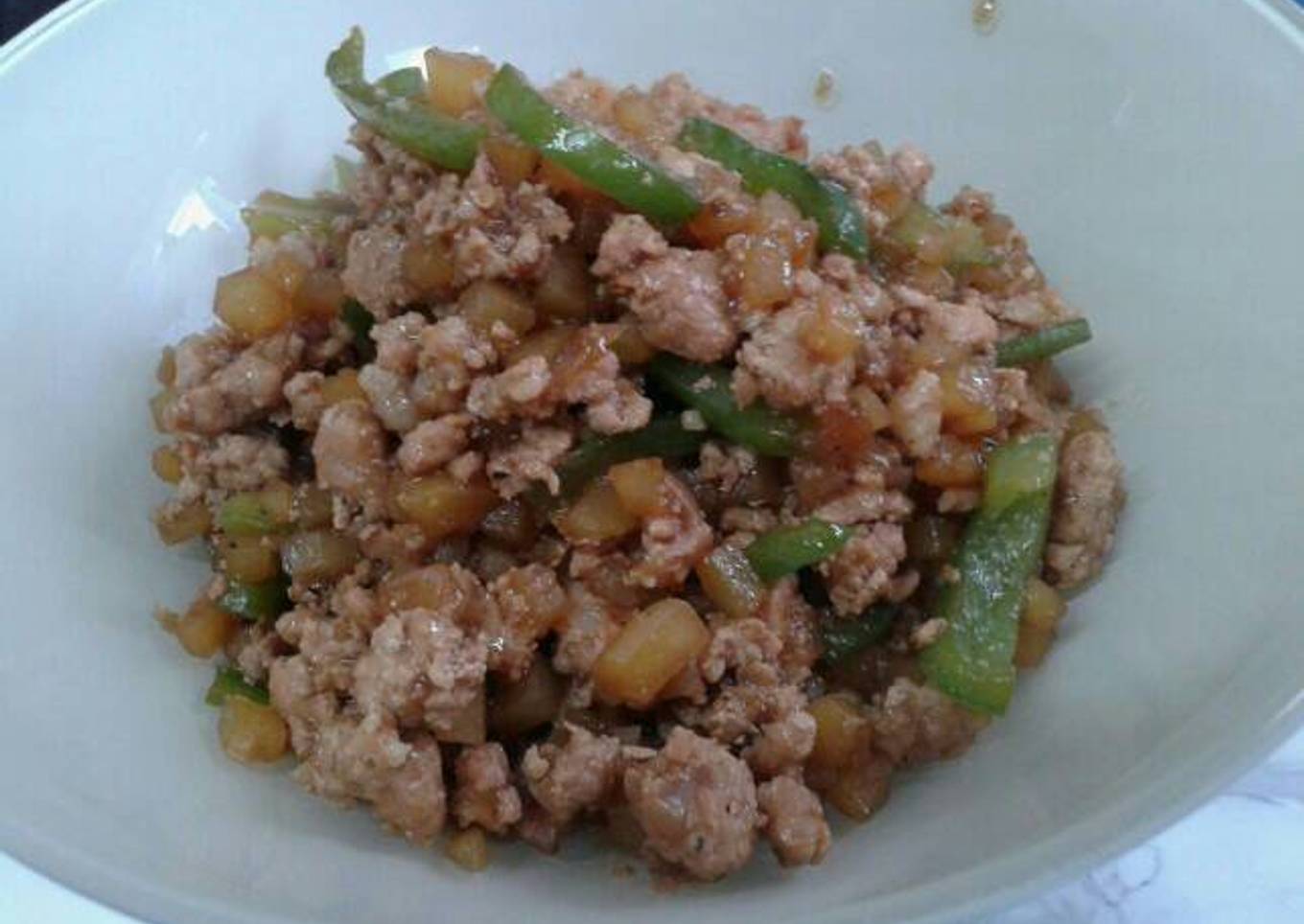 Ground Pork with Vegestables