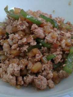 A picture of Ground Pork with Vegestables.