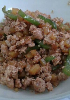 A picture of Ground Pork with Vegestables.