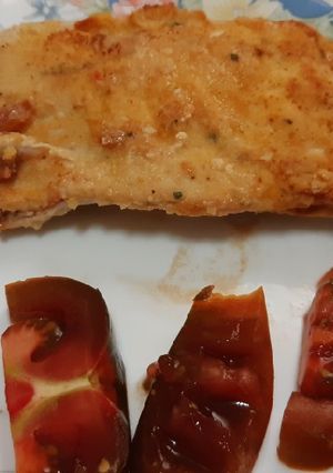 Una foto de Filetes de pechuga de pavo rellenos de bacon y tomate en Airfryer