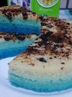 Foto resep Ombre Cake Kukus Topping Timtam
