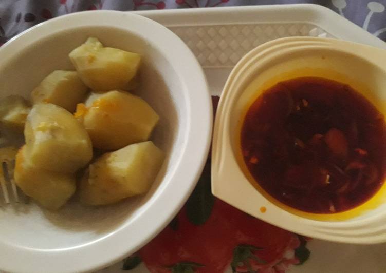 Recipe of Ultimate Sweet potatoes and palmoil Cooking Basics for Newbies