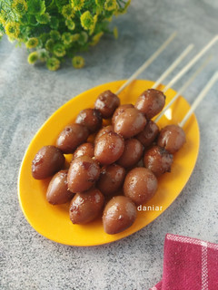 Foto resep Sate Telur Puyuh Bumbu Bacem