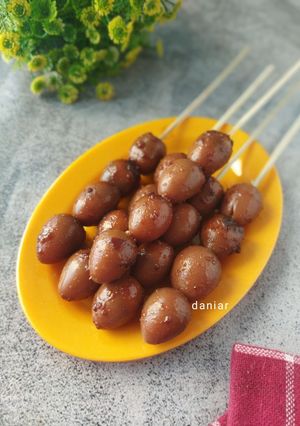 Foto resep Sate Telur Puyuh Bumbu Bacem