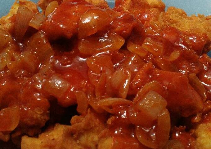 Langkah Mudah untuk Menyiapkan Ayam tepung saos asam manis Anti Gagal