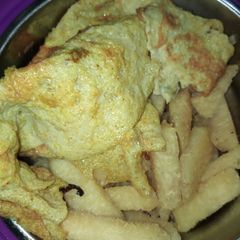 A picture of Fried yam & egg.