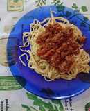Spaghetti con salsa boloñesa