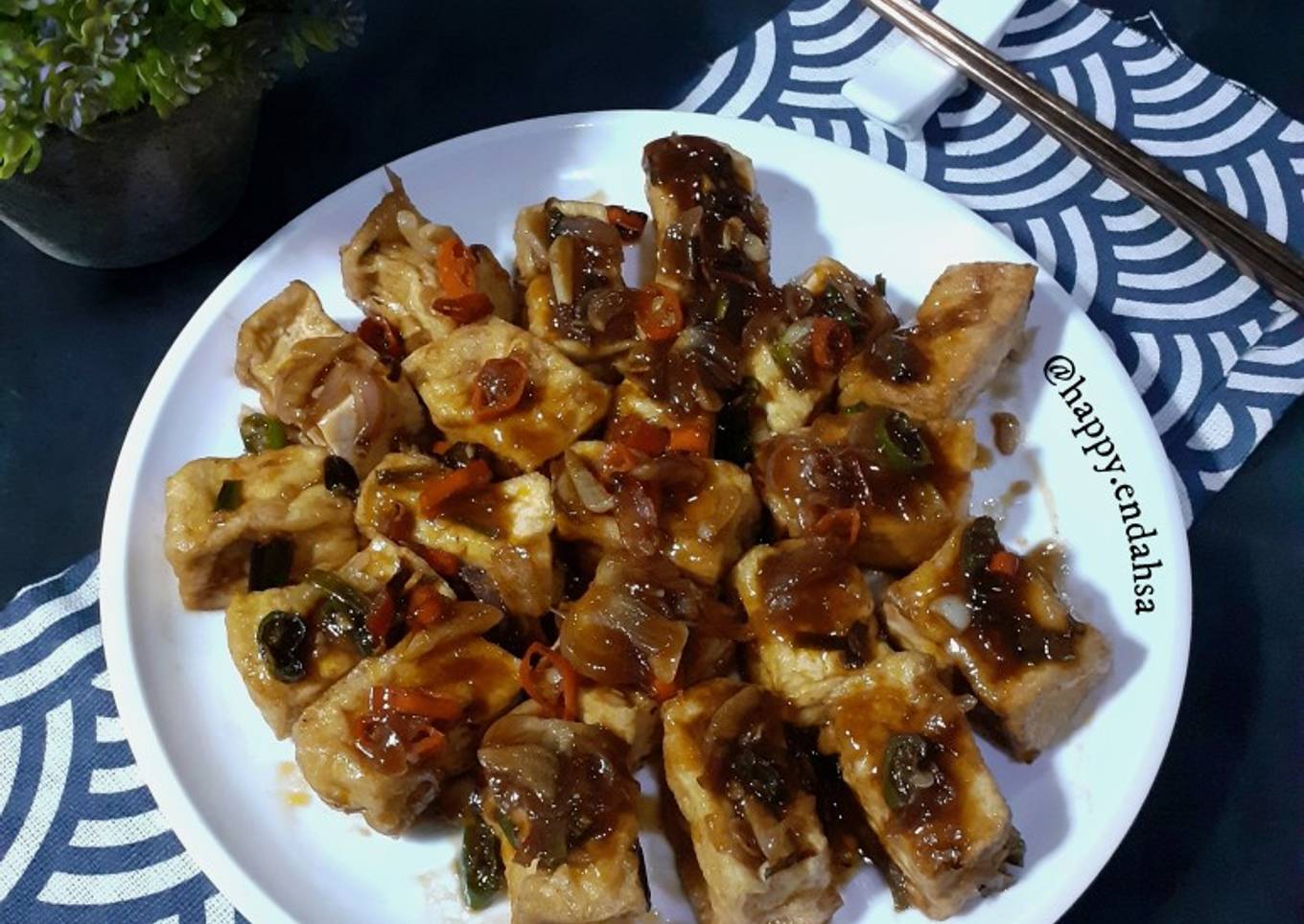 Tahu Saus Teriyaki