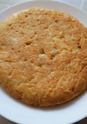 Una foto de Tortilla de patatas al microondas