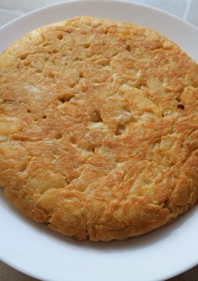 Una foto de Tortilla de patatas al microondas