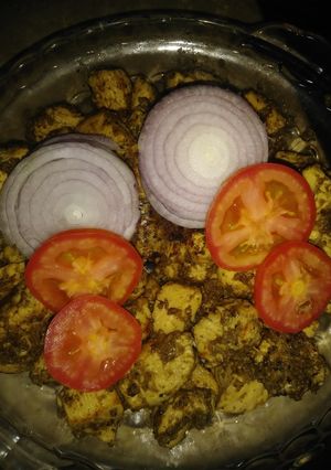 A picture of Chicken Malai Boti.