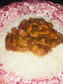 Una foto de Mollejas guisadas con salsa de soya
