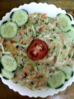 A picture of Cabbage, Bell Pepper & Carrot Salad.