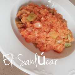 Una foto de Cous cous con pisto
