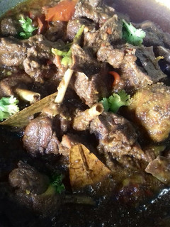 A picture of Hasher mangso / duck meat.