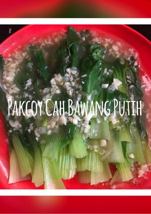 Foto resep Pakcoy Cah BAwang Putih#RabuBaru
