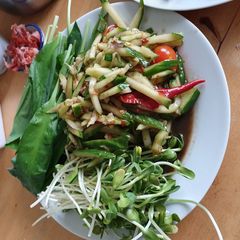 A picture of Cucumber salty and sour salad.