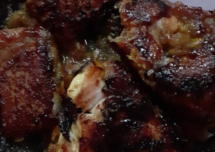 Ayam geprek bakar penyet