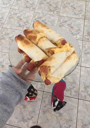 Una foto de Salchichas enrolladas