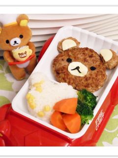 【親子食堂】拉拉熊漢堡排飯飯 的食譜成品照片