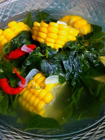 Cara Simple Membikin Resep  Sayur bening katu + jagung yang Lezat Sekali, Enak Banget