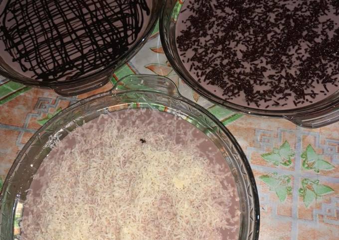 Puding coklat Vla susu nutrijel