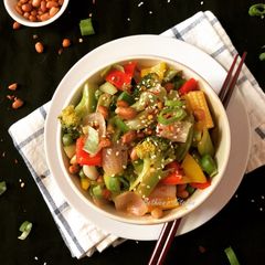 A picture of Kung Pao Vegetables.