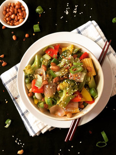 A picture of Kung Pao Vegetables.