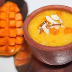 Mango phirni A picture of Mango phirni.