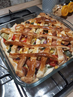 Virslis lepény recept fotója